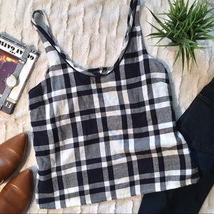 Aerie Flannel Crop Tank